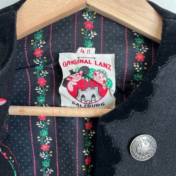 Original Lanz Salzburg 60s Vintage Austrian Wool Felted Scalloped Skirt Set - Picture 7 of 14